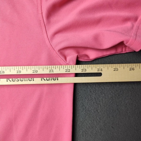 Southern Tide Polo Shirt Mens Medium Pink Performance Stretch Moisture Wicking - Picture 10 of 10